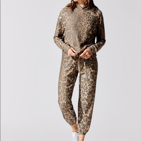**SET**LNA Brushed Rib Jogger Pant and Rib Hoodie